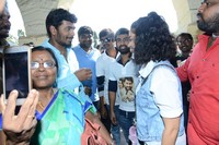 London Babulu Movie Team at AVN College Vizag